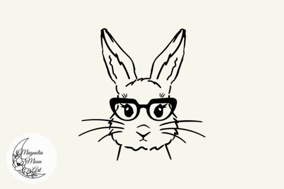 Bunny in Glasses SVG: A Versatile Graphic Design Asset for Crafts and Creative Projects