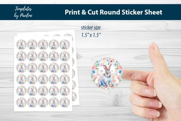 Easter Hare Round Sticker Sheet Review