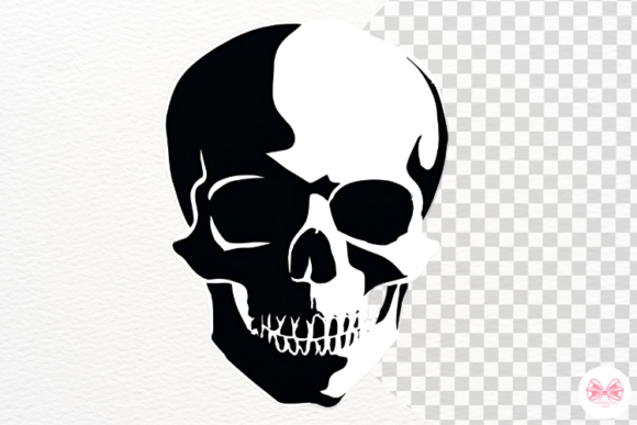 Halloween Skull Silhouettes Png Graphics for Crafts