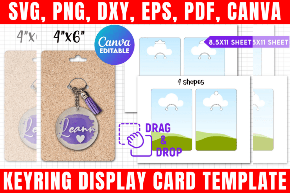 Keyring Display Card Canva Template: A Designer’s Review for Graphics and Print Templates