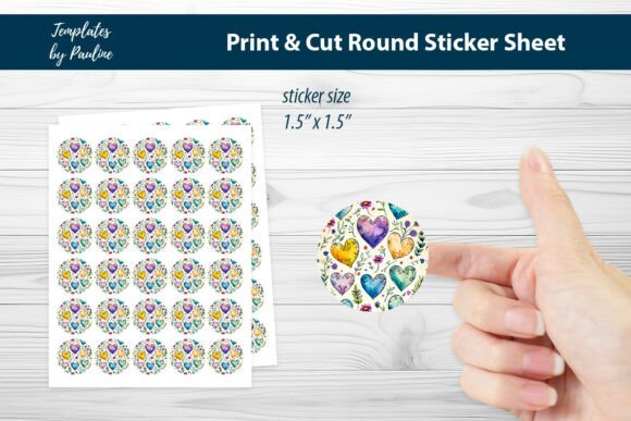 Planner Heart Round Sticker Sheet Embroidery Review