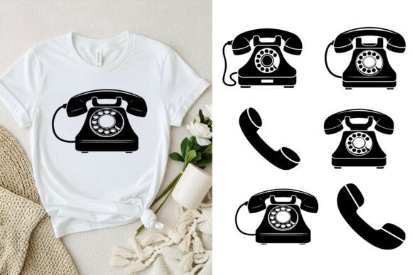 Telephone Icon Vector Bundle SVG: A Graphics & Crafts Essential for Modern Branding